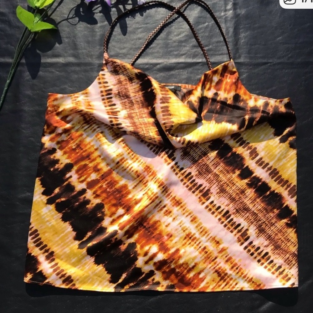 Multicolor Tie-Dye Women's Top kensie size L